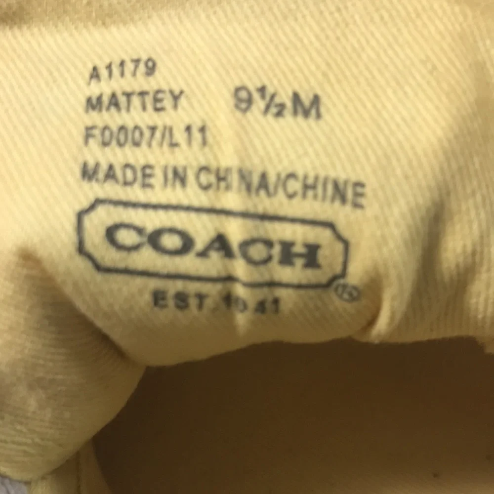 Coach Yellow Women's CC Canvas Espadrille Lace Up Sneaker Flat Shoes